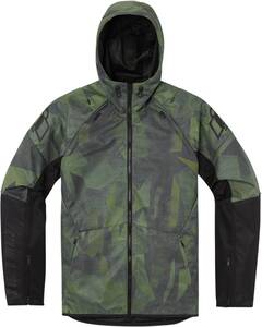 Icon Kabát AIRFRM BSCAR CE GN 2X Motoros kabát