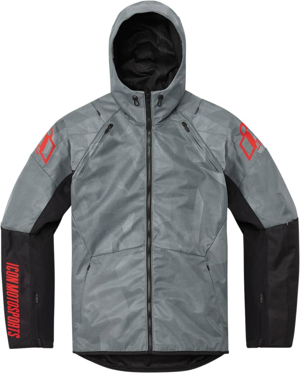 Icon Kabát AIRFRM BSCAR CE GY 3X Motoros kabát 0
