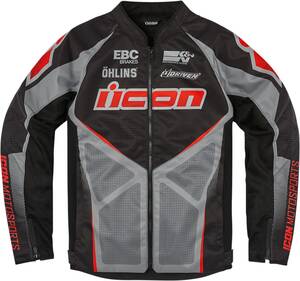 Icon Kabát huligán U-BOLT fekete 3X Motoros kabát