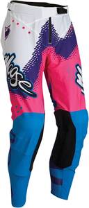 Moose racing soft-goods Agroid nadrág - Pink/Blue/Purple - 36 Motokrossz nadrág