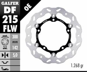 Galfer DF215FLW Wave® rotor Féktárcsa és alkatrészei