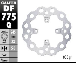 Galfer DF775Q Cubiq fékrotor Féktárcsa és alkatrészei 1