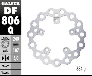Galfer DF806Q Cubiq fékrotor Féktárcsa és alkatrészei 1