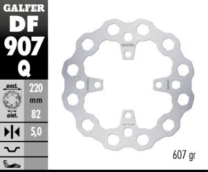 Galfer DF907Q Cubiq fékrotor Féktárcsa és alkatrészei 1