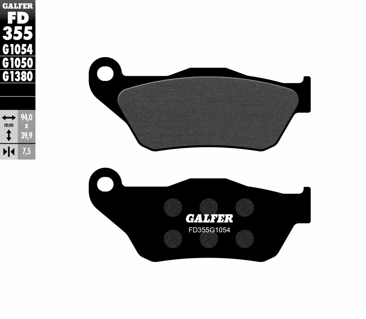 Galfer FD355G1054 félig fém fékbetétek Fékbetét 0