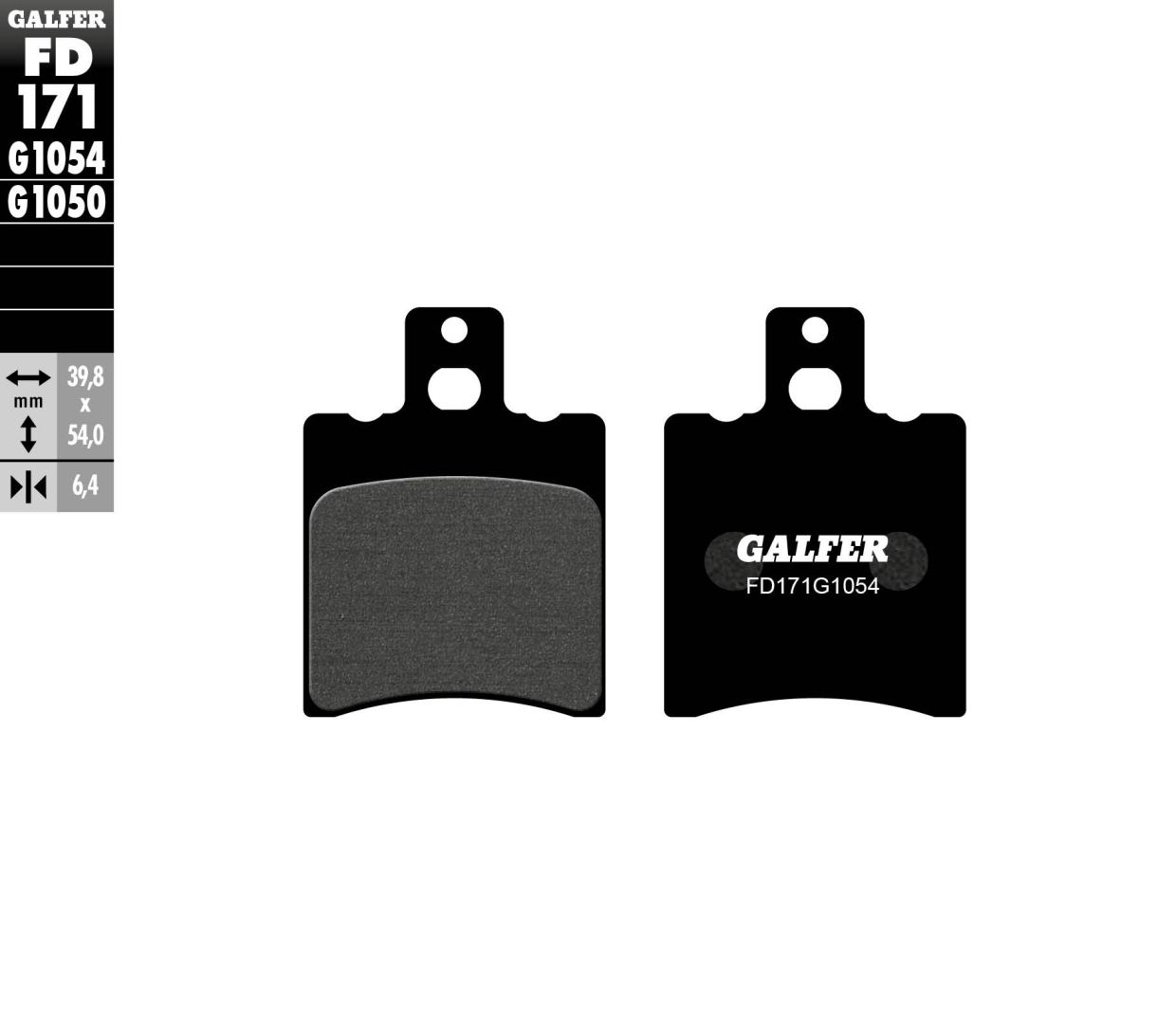 Galfer FD171G1054 félig fém fékbetétek Fékbetét 0