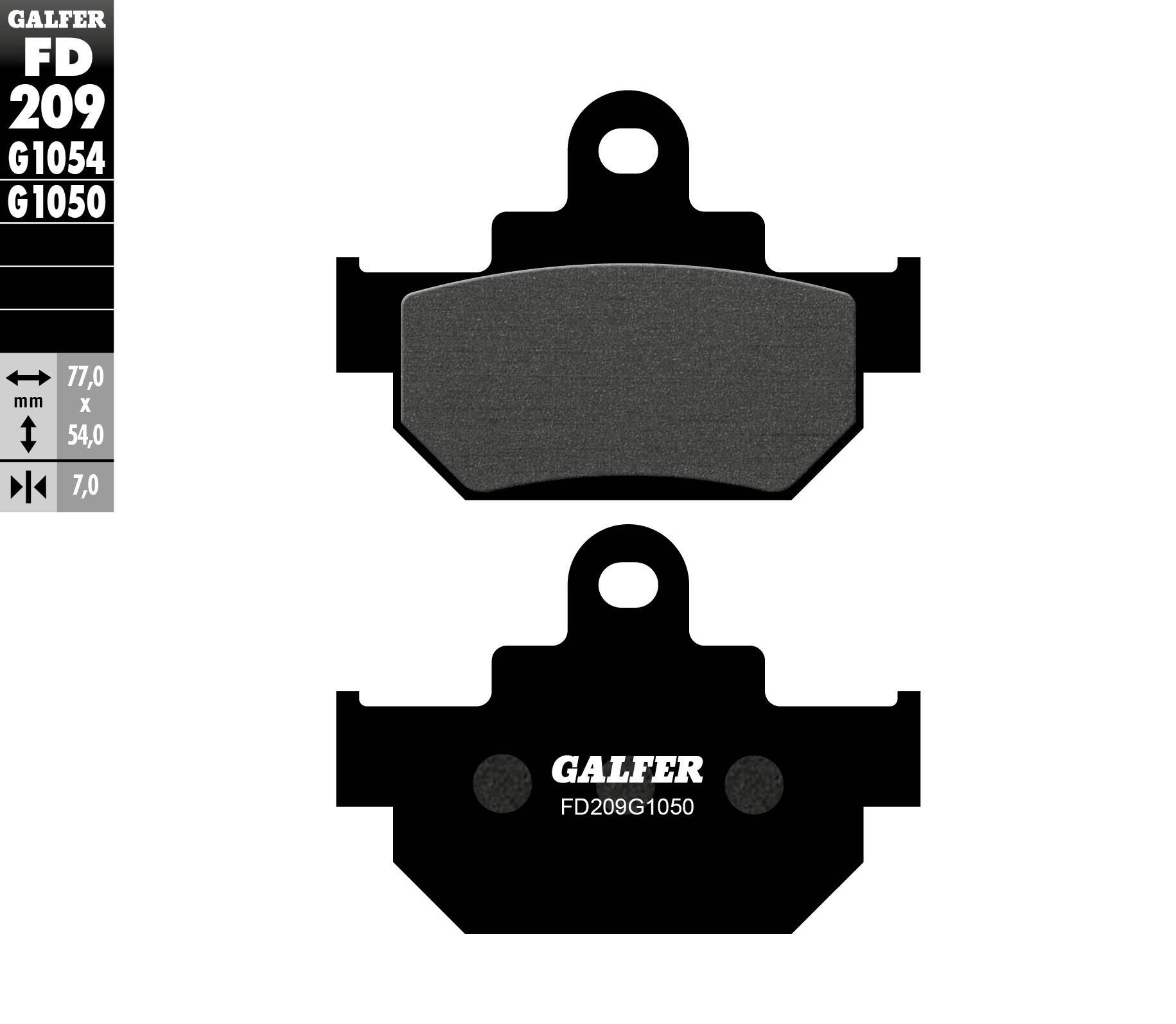 Galfer fék PAD szerves Fékbetét 0