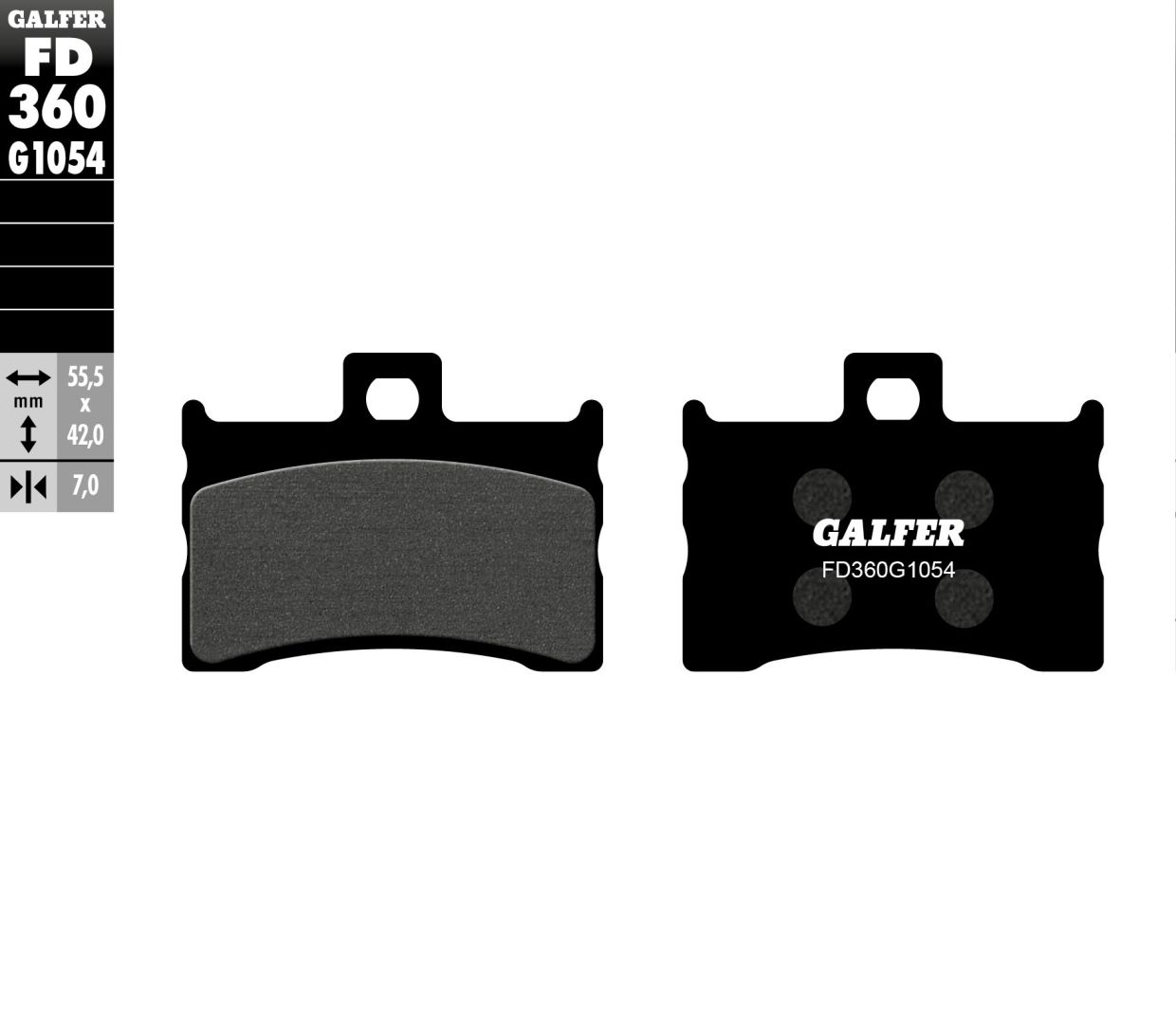 Galfer FD360G1054 félig fém fékbetétek Fékbetét 0