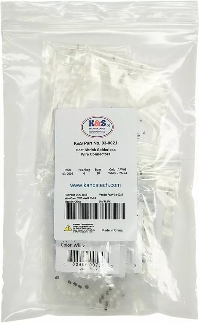 K&s technologies 03-0021 Forrasztás nélküli vezetékcsatlakozók Csatlakozó, vezeték, kapcsoló H&A 0