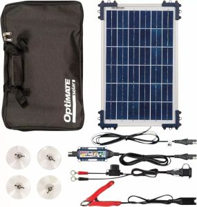 Tecmate TM522-D1TK Optimate ™ Solar Duo utazási készlet Akkumulátor töltő