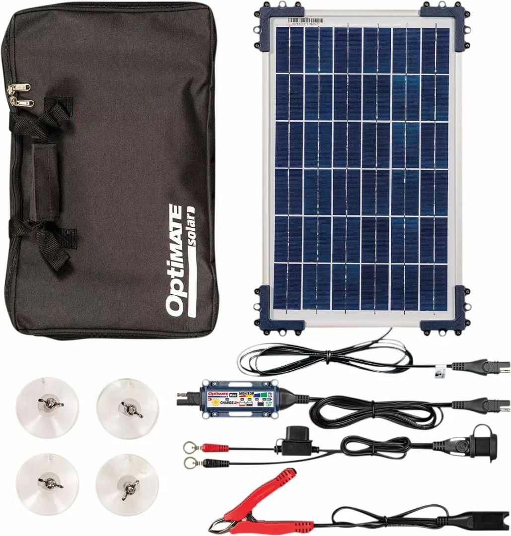 Tecmate TM522-D1TK Optimate ™ Solar Duo utazási készlet Akkumulátor töltő 0