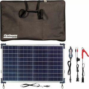 Tecmate TM522-D4TK Optimate ™ Solar Duo utazási készlet Akkumulátor töltő