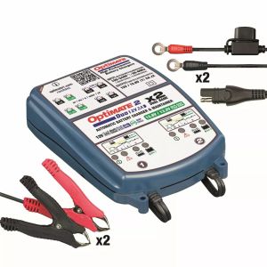 Tecmate TM570 Optimate 2 Duo x 2 Bank Akkumulátor töltő 4