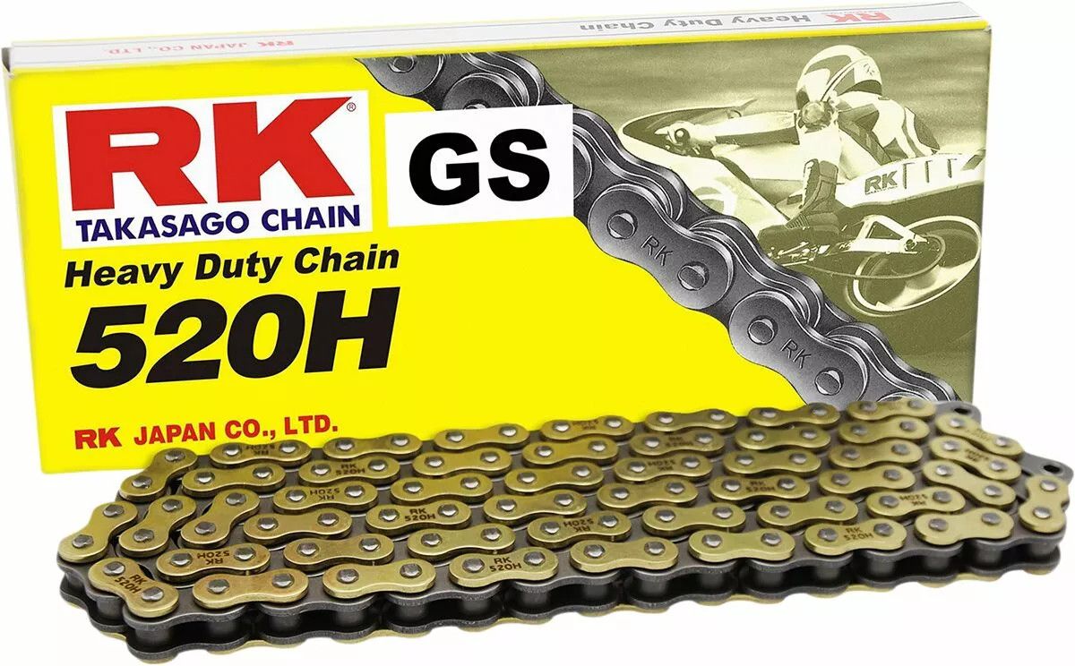 RK 520H-48-CL 520H nagy teherbírású hajtólánc Meghajtólánc , motorkerékpár lánc 1