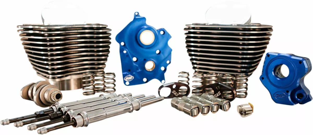 S&S CYCLE 310-1107B 128" Power Package Motor Performance Kit Motorblokk felújító készlet 1