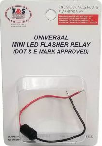 K&s technologies 24-0016 Univerzális mini LED villogó relé Világítás és irányjelző elektromos alkatrészei 1