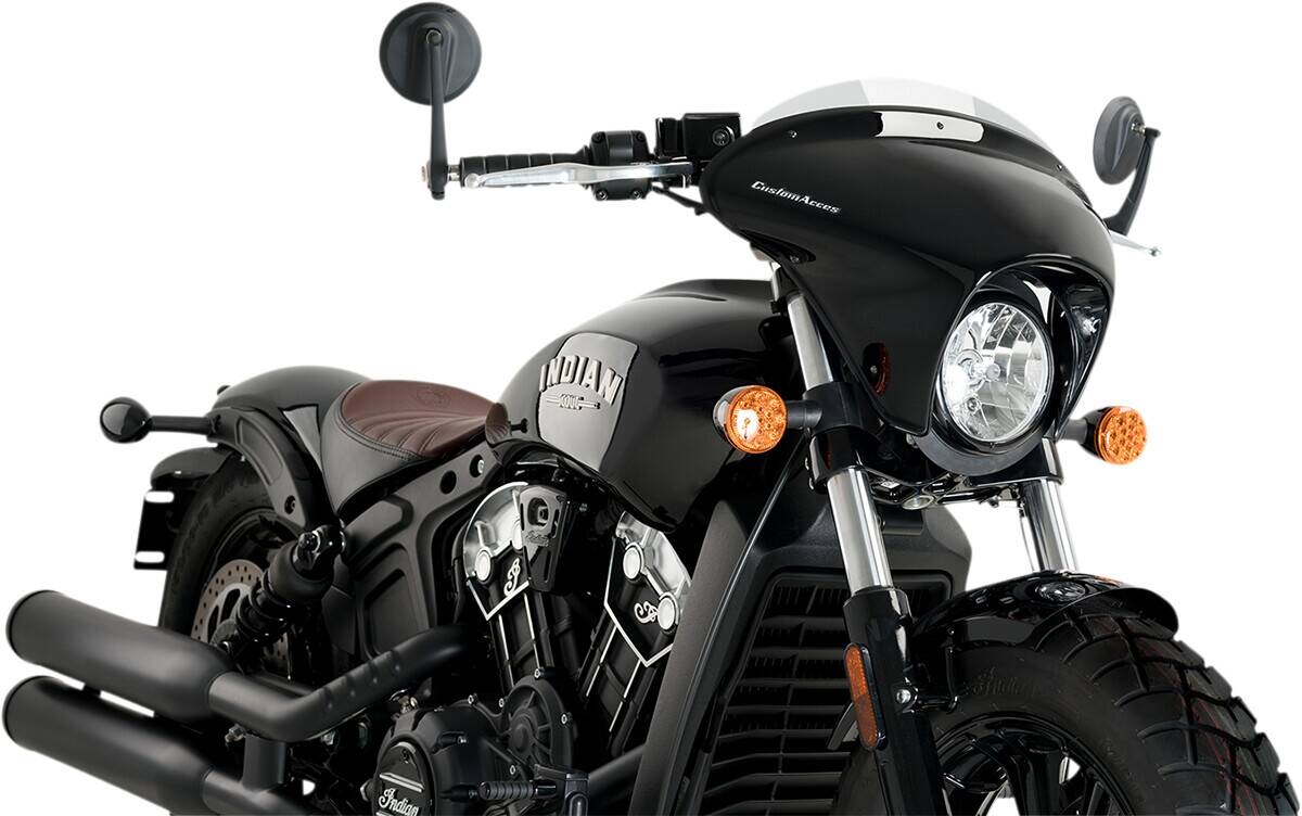 Custom acces - motoacces BTWNG SML IND BOBBER füstszínû Szélvédő, plexi, fejidom 0