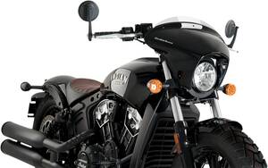 Custom acces - motoacces BTWNG SML IND BOBBER füstszínû Szélvédő, plexi, fejidom