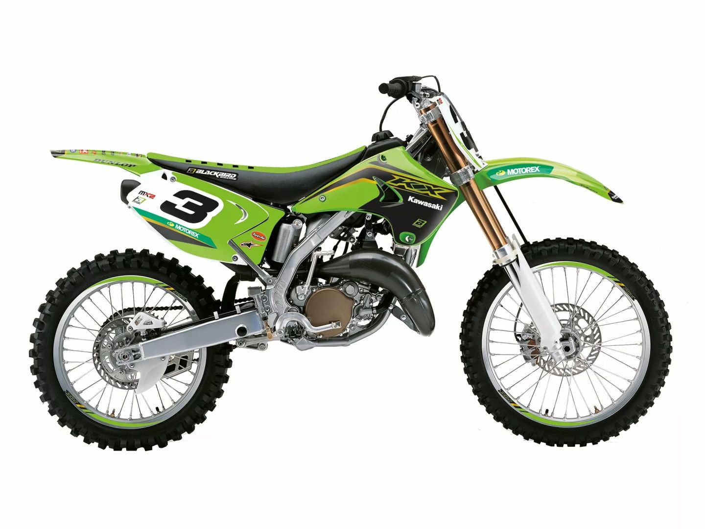 Blackbird racing 8408R12 Blackbird Racing Replica Team Kawasaki 2020 grafikus készlet Matrica 2