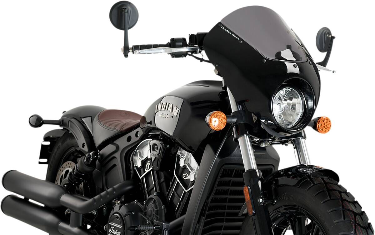 Custom acces - motoacces SEMIFAIRING sötét éjszaka DK füstszínû Szélvédő, plexi, fejidom 0