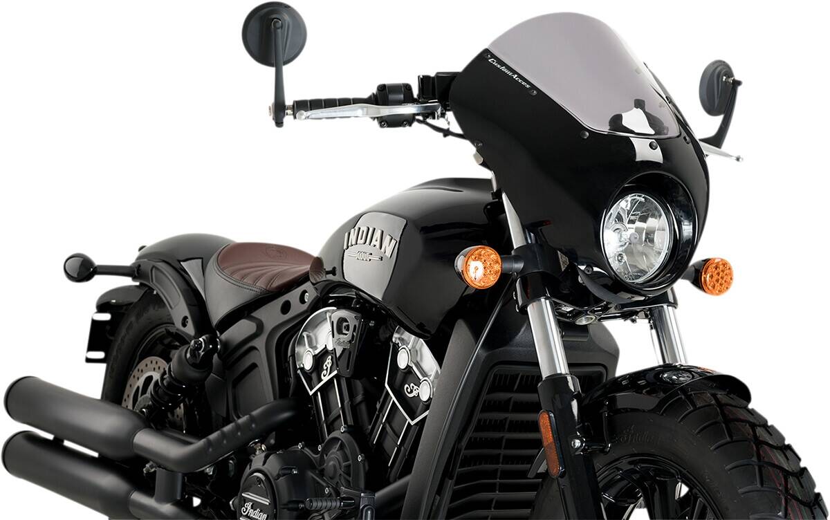 Custom acces - motoacces SEMIFAIRING sötét éjszaka füstszínû Szélvédő, plexi, fejidom 0