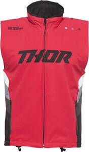 Thor Warmup mellény - Red/Black - XL motocross ruházat