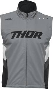 Thor Warmup mellény - Gray/Black - kicsi motocross ruházat