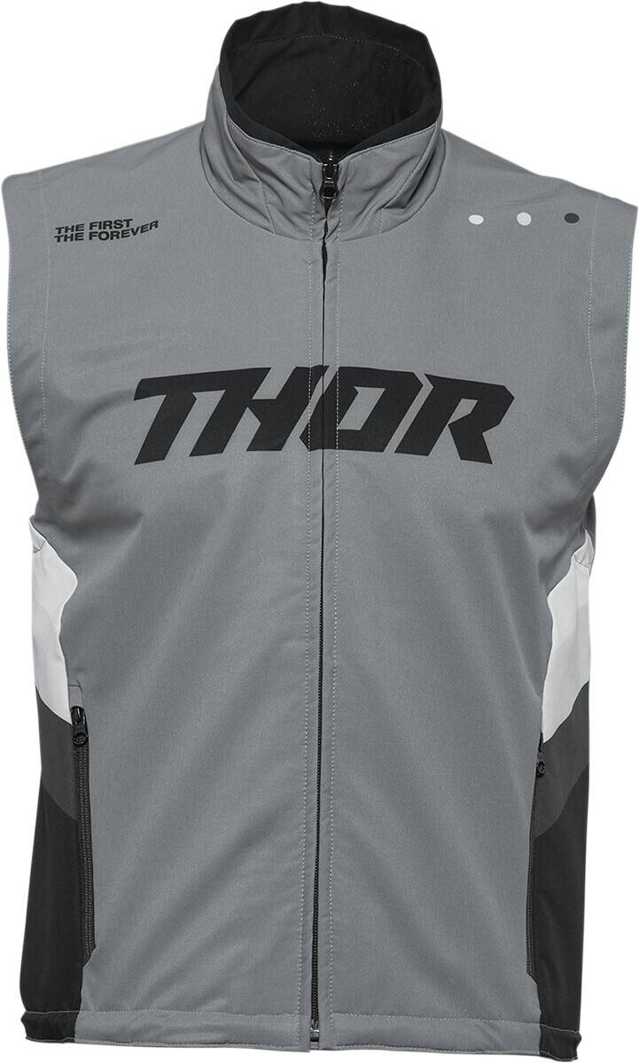 Thor Warmup mellény - Gray/Black - XL motocross ruházat 0