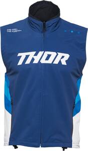 Thor Warmup mellény - Navy/White - nagy motocross ruházat