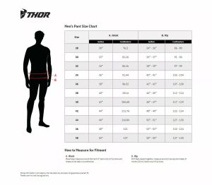 Thor 2901-9307 szektor minimális nadrág Motokrossz nadrág 4