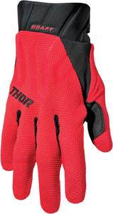 Thor kesztyû DRAFT RED/BLACK L Off-road kesztyű