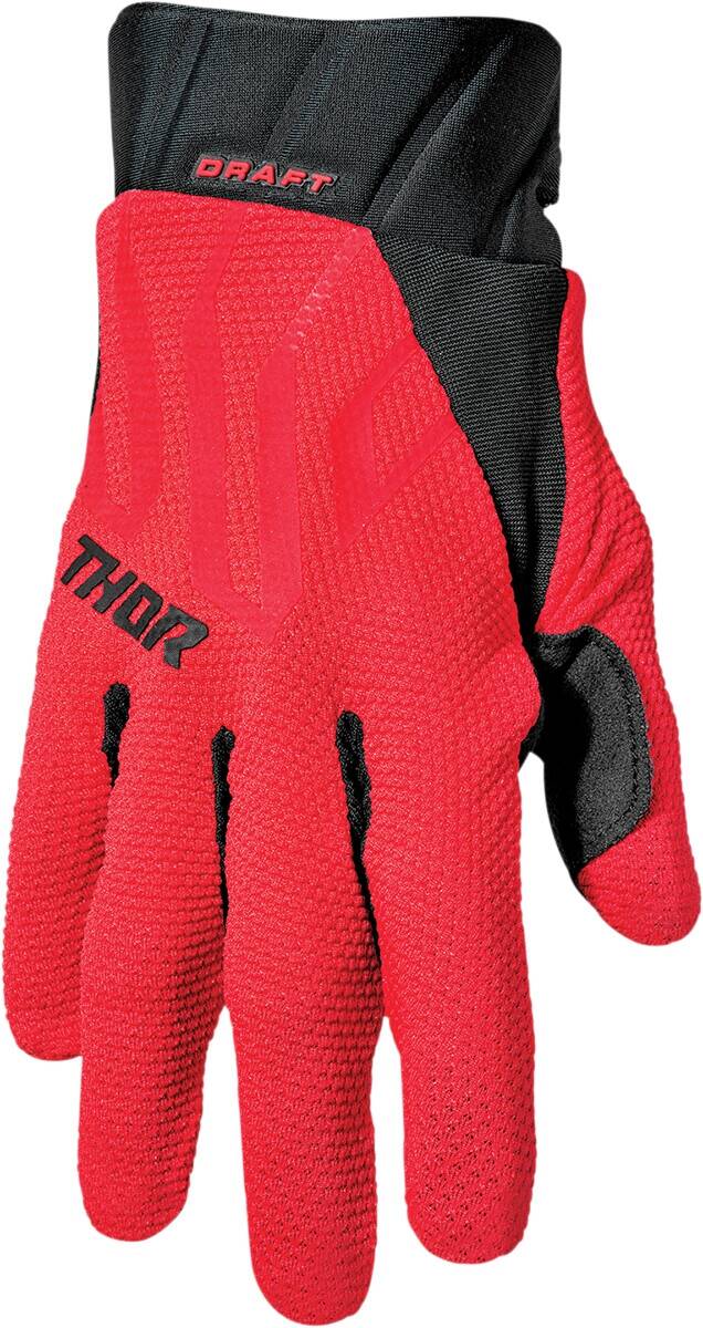 Thor kesztyû DRAFT RED/BLACK L Off-road kesztyű 0
