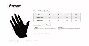 Thor 3331-0203 Women ' Off-road kesztyű 2