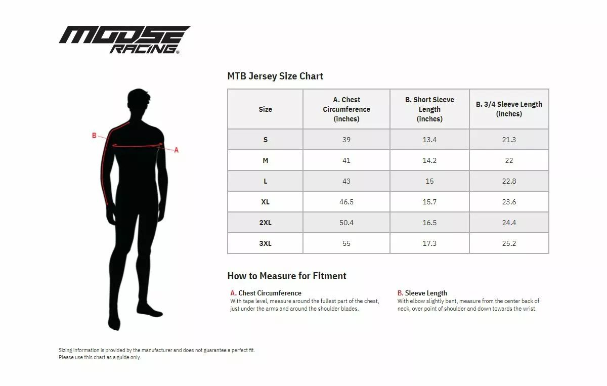 Moose racing soft-goods 5020-0248 MTB 3/4-ujjú mez KERÉKPÁROS MEZ 2