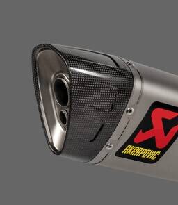AKRAPOVIC vég sapka karbon fekete Motor kipufogó alkatrész 0