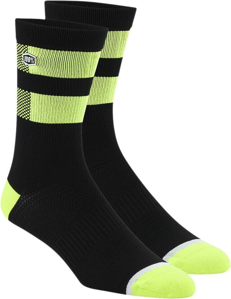 100% SOCK áramlás BK/F YL S/M Motoros zokni 0