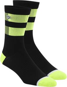 100% SOCK áramlás BK/F YL S/M Motoros zokni
