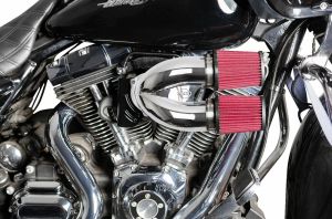 S&S CYCLE 170-0636A Hangolt indukciós légtisztító készlet Levegőszűrő alkatrészek, légszűrők 1