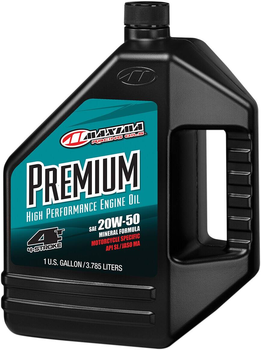 Maxima Racing Oil motorblokk olaj 4-STROKE 20W50 / 3,78 LITER | 1 gallon / borostyán Olaj és kenőanyag 0