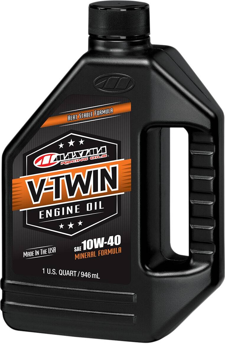 Maxima Racing Oil motorblokk olaj V-TWIN 10W40 / 946 ML | 32 FL. OZ. / borostyán Olaj és kenőanyag 0