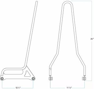 Biltwell 5003-501 EXFIL Sissy rudak Ülés rögzítés 5