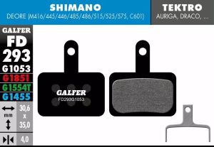 Galfer FD293G1053 G1053 szabványos fékbetétek Bicikli fékbetét