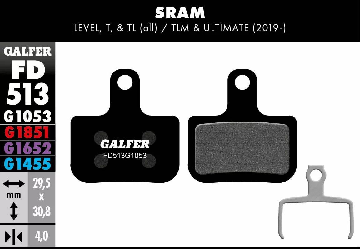 Galfer FD513G1053 G1053 szabványos fékbetétek Bicikli fékbetét 0