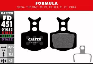 Galfer FD451G1053 G1053 szabványos fékbetétek Bicikli fékbetét