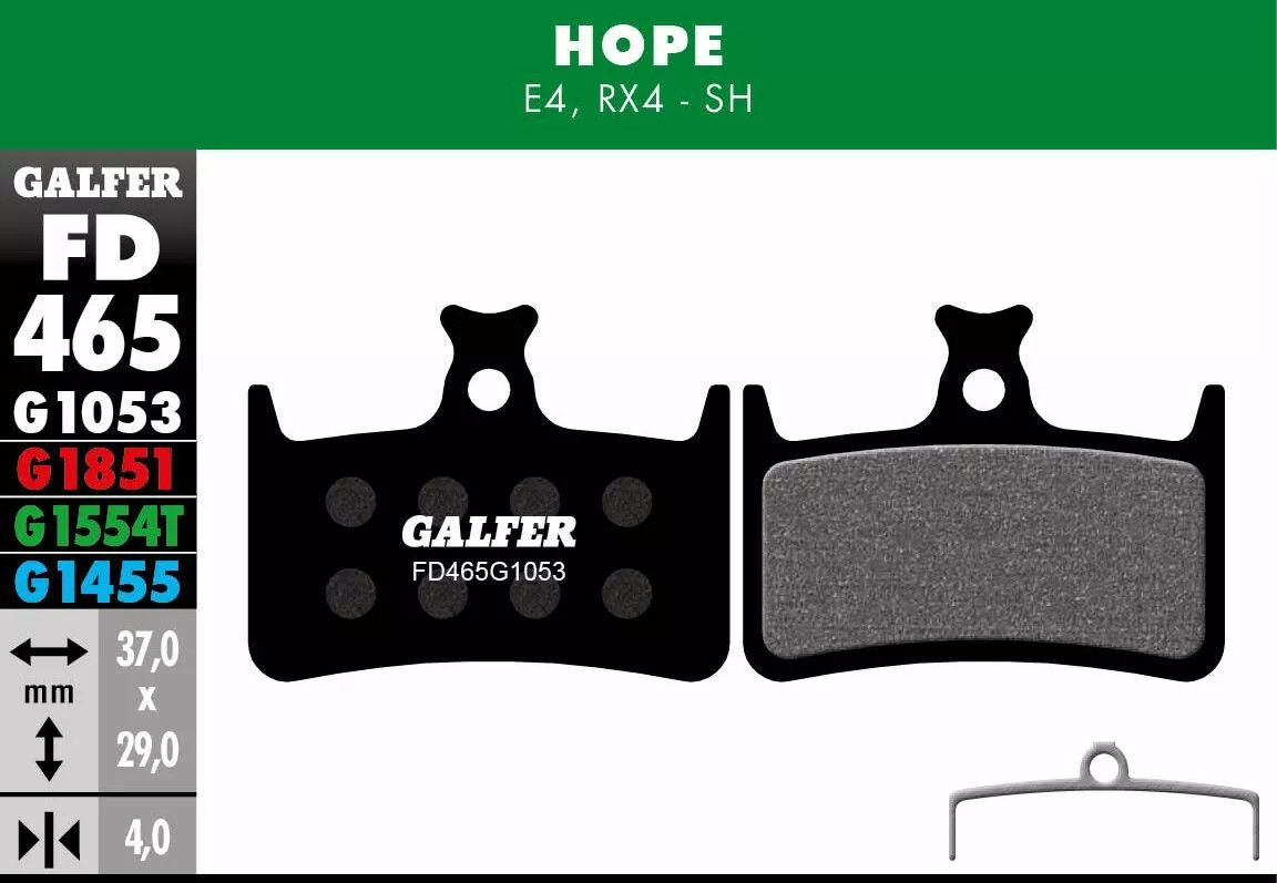 Galfer FD465G1053 G1053 szabványos fékbetétek Bicikli fékbetét 0