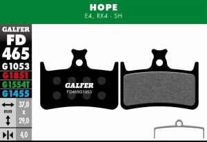 Galfer FD465G1053 G1053 szabványos fékbetétek Bicikli fékbetét