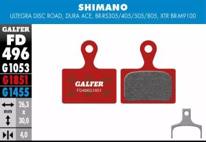 Galfer FD496G1851 G1851 Speciális fékbetétek Bicikli fékbetét