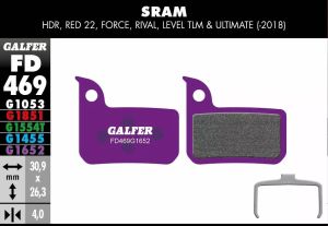 Galfer FD469G1652 G1652 E-Bike fékbetétek Bicikli fékbetét