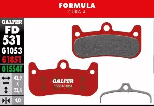 Galfer FD531G1851 G1851 fejlett fékbetétek Bicikli fékbetét