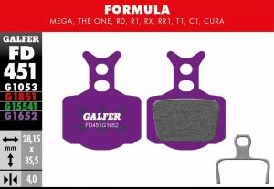 Galfer FD451G1652 G1652 E-Bike fékbetétek Bicikli fékbetét